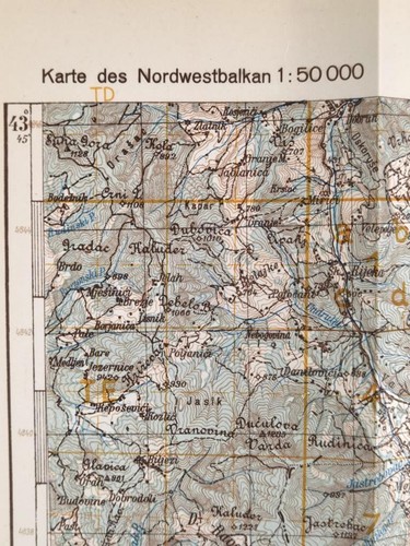 Deutsche Heereskarte 1943 "Priboj" Serbien - Picture 4 of 7