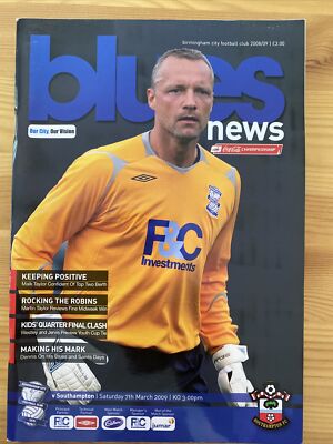 Birmingham City v Southampton 07/03/09 Championship UK