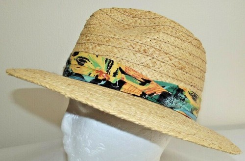 Natural Woven Straw Hat Fedora 