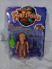 The Flintstones Lawn Mowing Barney Action Figure Sealed NIB by Mattel 1993
