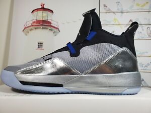 Nike Air Jordan Xxxiii 33 All Star Silver Aq80 005 Men S Size17 Womens 18 5 Ebay