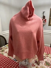 H&M Red Tight Knit Sweater, Heavy, Warm, Turtleneck, Womens Size Medium