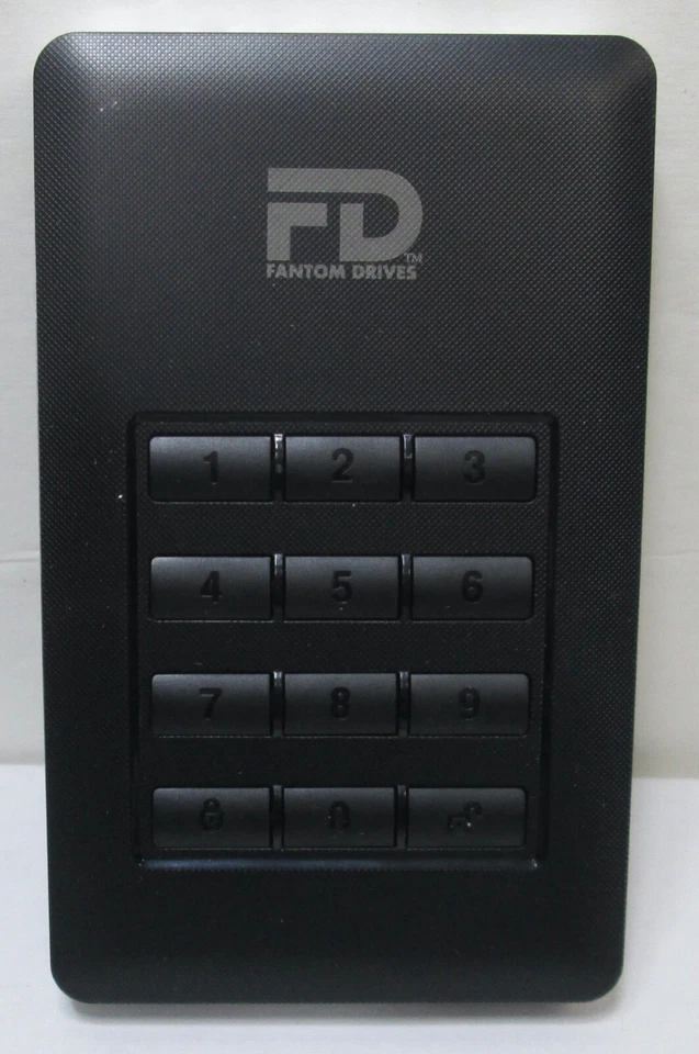 Fantom Drives 1TB DataShield DSH1000 256-Bit AES  Encrypted HD - Parts/Repair - Image 2 of 2