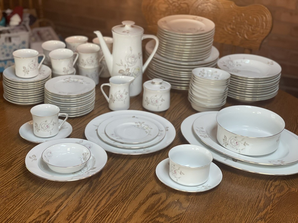 Rose China　食器　12枚セット Johann Haviland Sweetheart Rose Fine China- Service For 12 | eBay