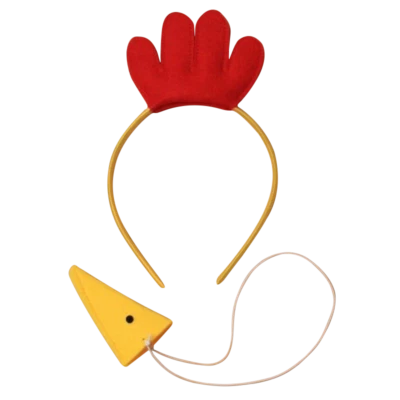CAKE-FACTORY EASTER CHICK / CHICKEN Headband with BEAK Fancy Dress Costume Accessory