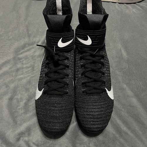Nike Alpha Menace Elite 2 Football Cleats Black FLYKNIT AO3374-001 Men Size 15 - Picture 6 of 10
