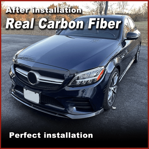 Alerón delantero de carbono para Mercedes W205 C205 A205 C43 AMG 2019-21 - Imagen 3 de 11