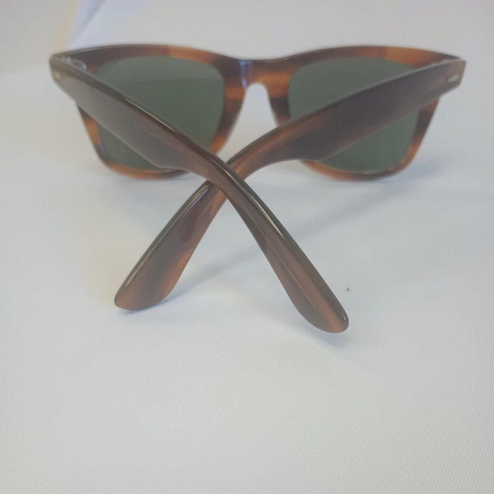 Óculos de sol vintage retrô Ray-Ban Wayfarer lentes originais casca de tartaruga - Imagem 4 de 4