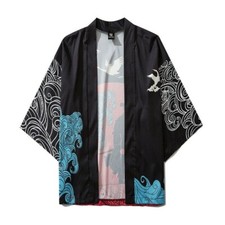Giacca Cardigan Yukata Giapponese Men Harajuku Bathrobe