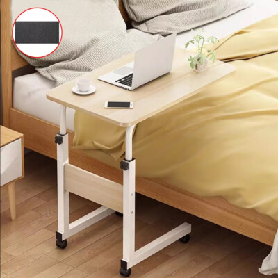 Portable Over Bed Chair Table Hospital Overbed Height Adjustable Laptop ...