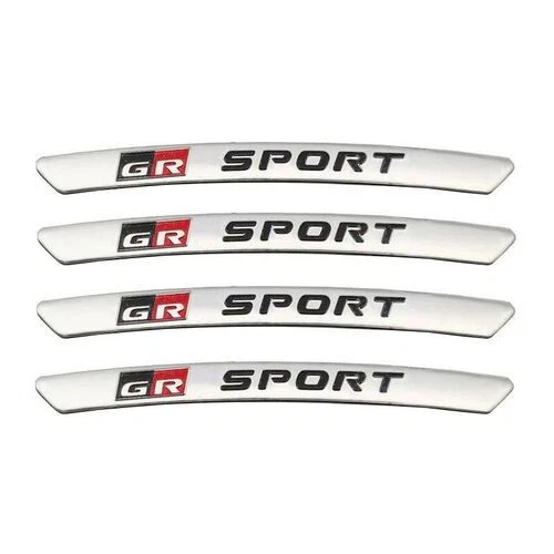 NEW 4pcs GR Sport Wheels Rims BADGE EMBLEM STICKER DECAL - Image 4 of 4
