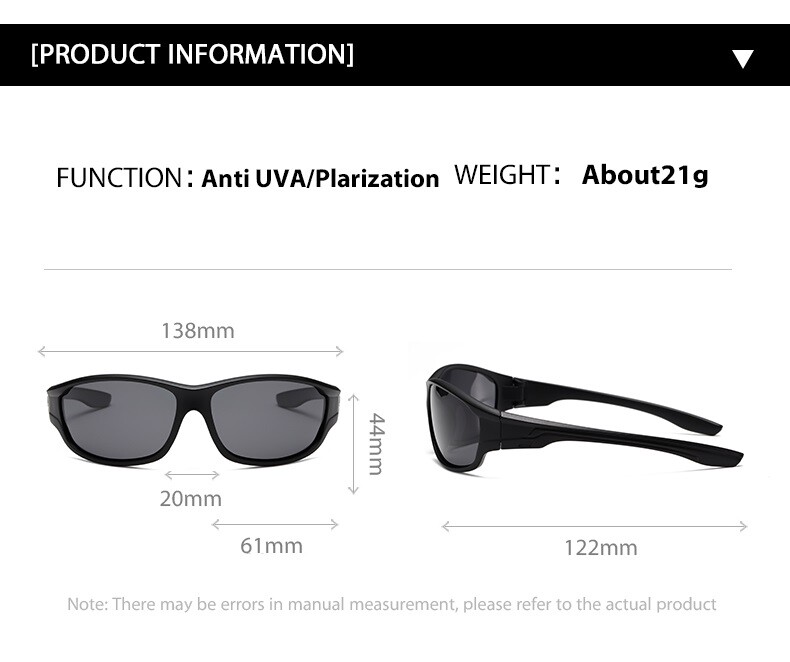 3PK Mens HD Sport Sunglasses Polarized for Cycling Fishing Running