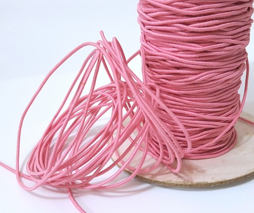 Appr 1.5mm wide - 5- 20yds Rose Pink ElasticThread Cord ET74 - Picture 6 of 9