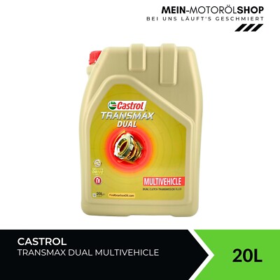Castrol Transmax Dual Multivehicle Getriebeöl BMW VW Mercedes Volvo 20 Liter