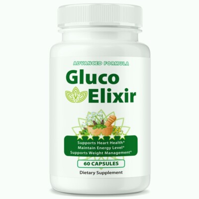 Gluco Elixir Blood Optimizer, Advanced Blood Support Pills for Circulation 60ct