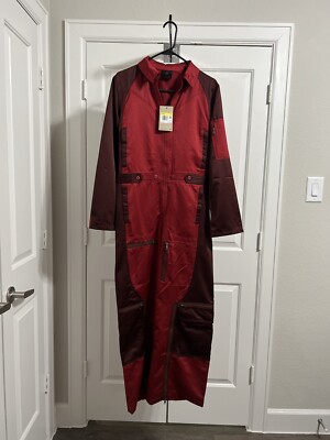 Nike Air Jordan 23 Engineered Flight Jumpsuit DM5288-690 Pomegranate Red Sz  S