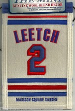 BRIAN LEETCH NEW YORK RANGERS WOOL RETIREMENT NIGHT BANNER #2
