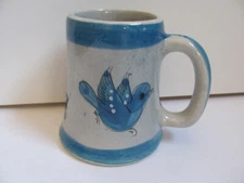 Vintage Tonala Mexico Blue Bird Flowers Butterfly- 12 oz Mug