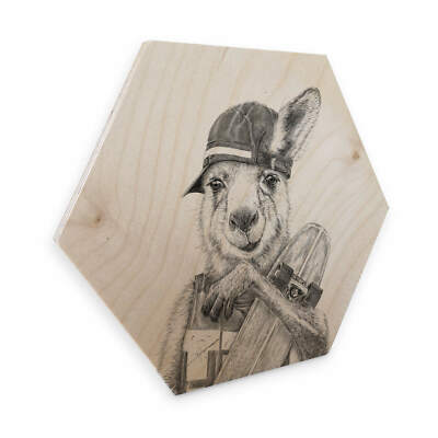 Hexagon - Holz Birke-Furnier Kools - Skateroo