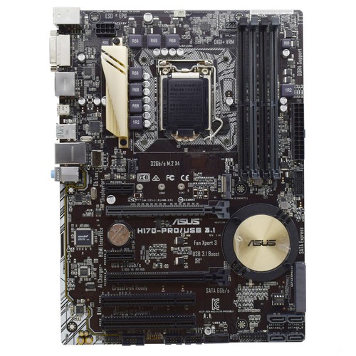 Intel H170 Mainboard ASUS H170-PRO/USB 3.1 LGA1151 DDR4 für 6th Core i7/i5/i3 - Bild 2 von 8