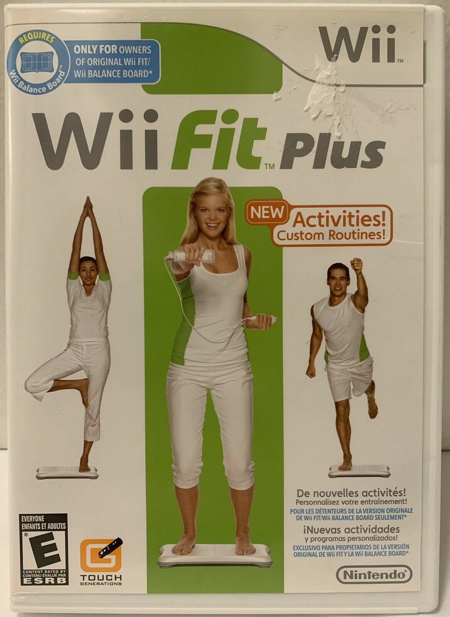 Wii Fit Plus Nintendo Wii, 2009 Complete with Manual Free Shipping