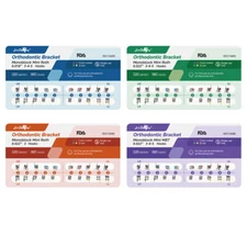 Dental Orthodontic Monobiock Bracket Brace Mini Roth/MBT 0.022"/0.018" 3/345Hook