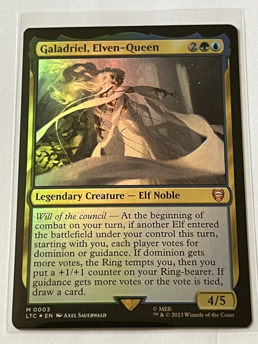 Galadriel Elven Queen 3 MTG Lord of the Rings 2023 Mint - 9.0 +