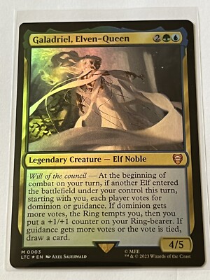 Galadriel Elven Queen 3 MTG Lord of the Rings 2023 Mint - 9.0 +