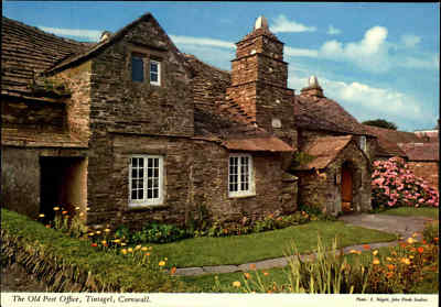 Great Britain Postcard Tintagel Cornwall The Old Post Office England Postkarte