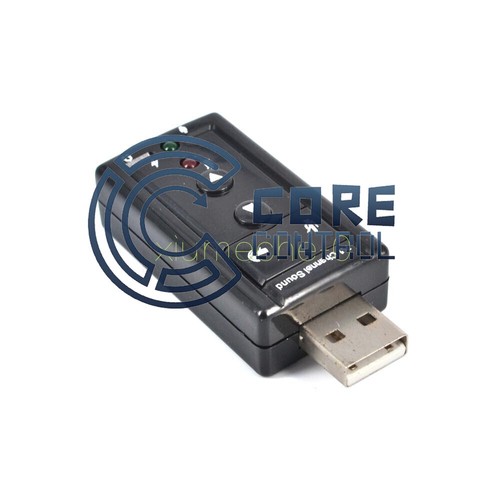 new 1X Mini USB 2.0 7.1 Channel Audio Sound Card Sound Adapter For PC Laptop - 第 3/4 張圖片