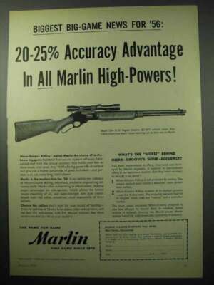 1956 Marlin 336 30/30 Regular Carbine Ad - Accuracy