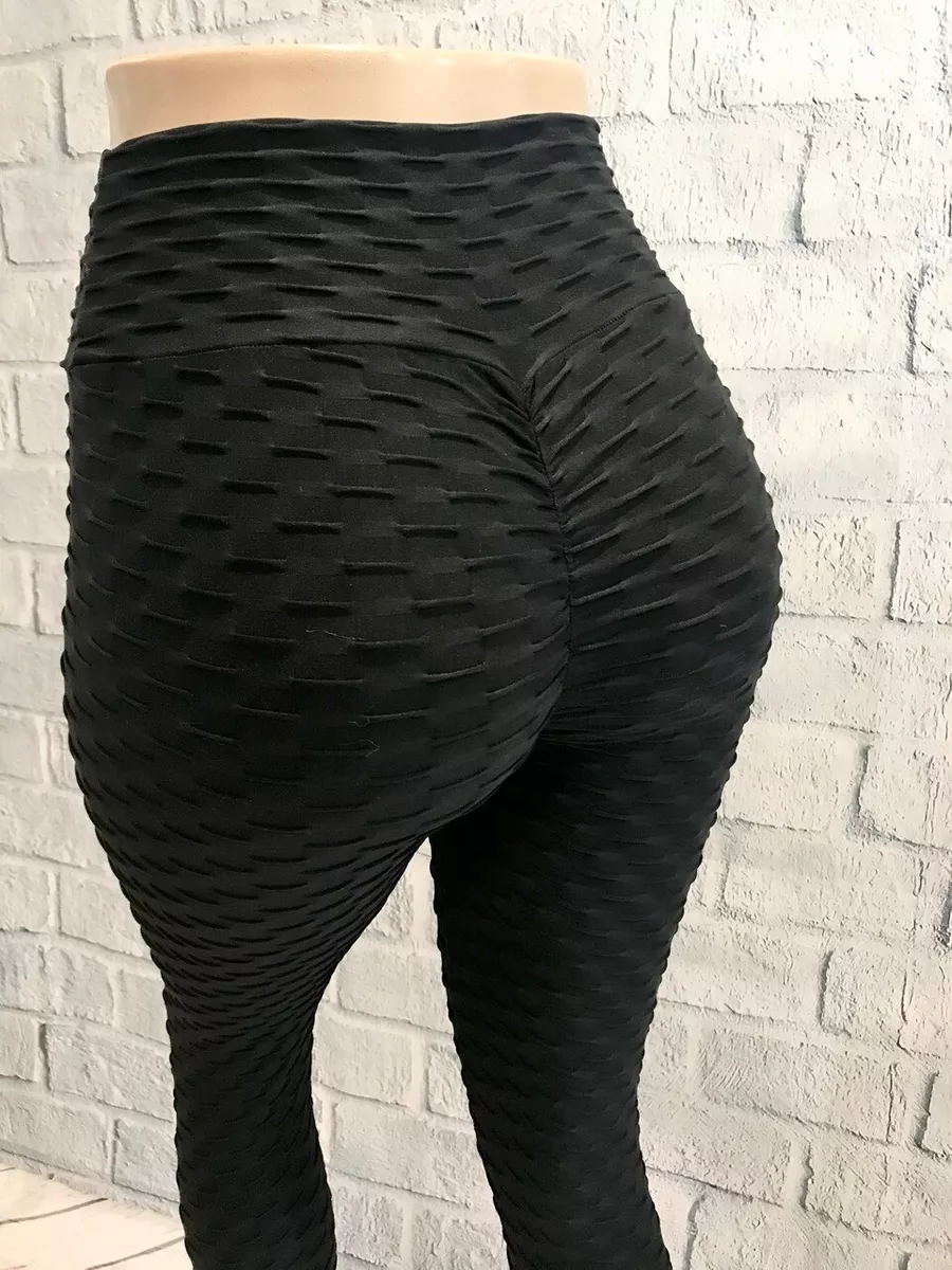 High Waisted Scrunch Booty Lift Legging- Black