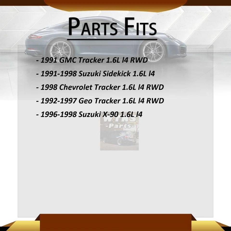 Soportes de motor de anclaje delanteros 2x para GMC Tracker 1991 tracción trasera Foto 2 de 4