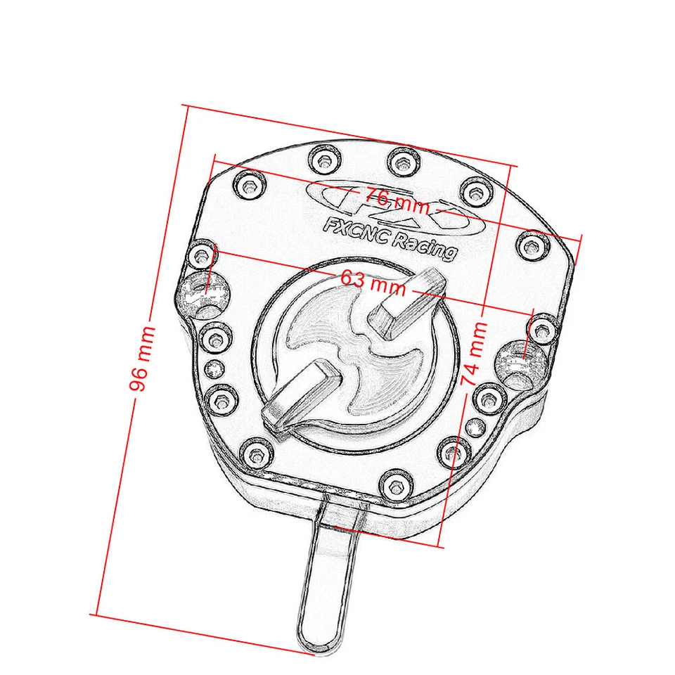 YZF-R3 Steering Stabilizer Damper Mounting Bracket For Yamaha YZF R3 R25 14-18 Foto 4 de 4