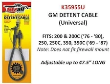 Teckpak K35955U Detent Cable (Universal TH350/C - 69-87 (28"-48" Adjustable)