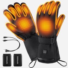 Rechargeable Heated Gloves Men  Women 5V 5000mAh Battery W/ 3 Heating Levels