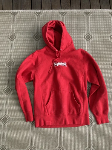 Sweat à capuche Supreme Bandana Box Logo Rouge Medium