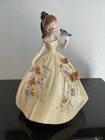Josef Originals "Fantasia Series" Girl in Yellow Dress w/ Blue Butterfly 7"
