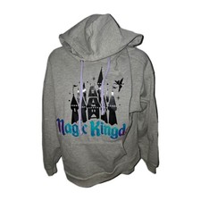 Walt Disney Magic Kingdom Iridecent Pull Over Hoodie Size Medium