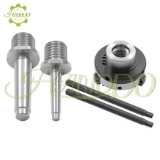 Juego de mandriles de mini torno D4103 acero aleación 3 mordazas 2" autocentrado con vástago MT1 MT2