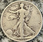 1936-S Walking Liberty Half Dollar 90% Silver