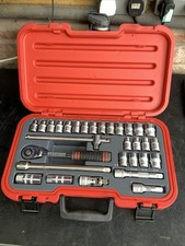Kennedy 1/2 Drive Socket Set & Case Professional Mechanic Metric And AF