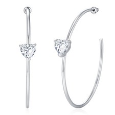 Large Gold Hoop Earrings for Women 14k Plated with Large, silver 50mm