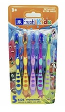Dr Fresh Kids Soft Multi-Color 5-Count Toothbrush