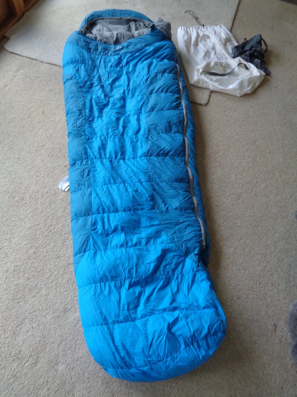 Rab Ascent 700 Mummy Down Sleeping Bag (Left Zip) - Blue