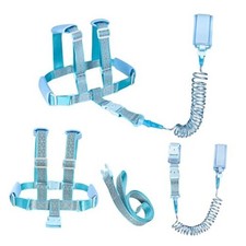 Toddler Leashes  Anti Lost Wrist Link for Kids, 4 in 1 Kid Harness Blue