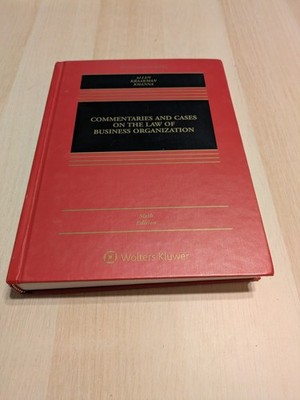 Aspen Casebook Ser.: Commentaries and Cases on the Law of Business Organization