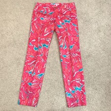 Lilly Pulitzer Kelly Skinny Ankle Pants Sea Blue Flirty Sea Size 2 MSRP 148