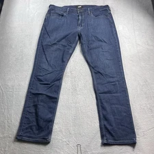 Paige Jeans Mens 36x30 Blue Federal Slim Straight Leg Stretch Dark Wash Denim