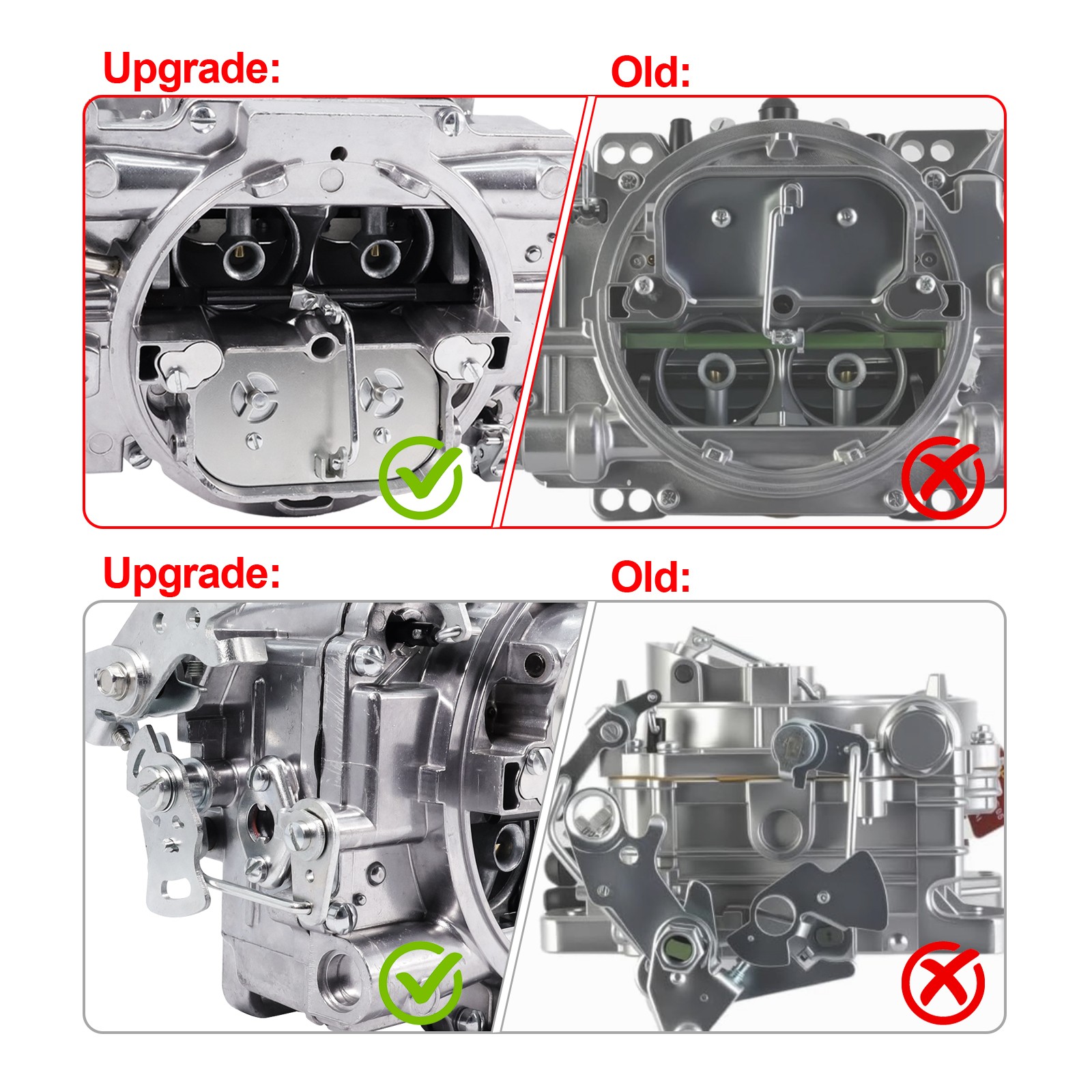 1406-600 4 Barrel Carburetor W/ Electric Choke For Chevy Chevelle 350 Ford GT